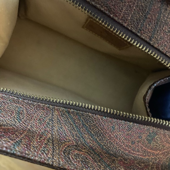 Elegant Brown Paisley ETRO two way unique bag - Picture 12 of 15